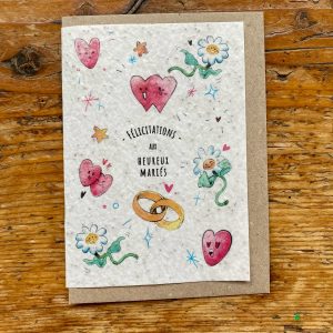 les cartes de Lulu "vive les mariés"(bague)